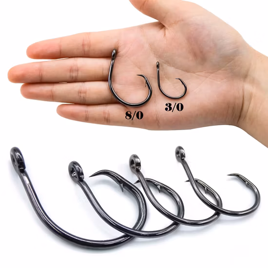 Fish Trip Circle 海水釣り 3X 強力ナマズ 25 個フック